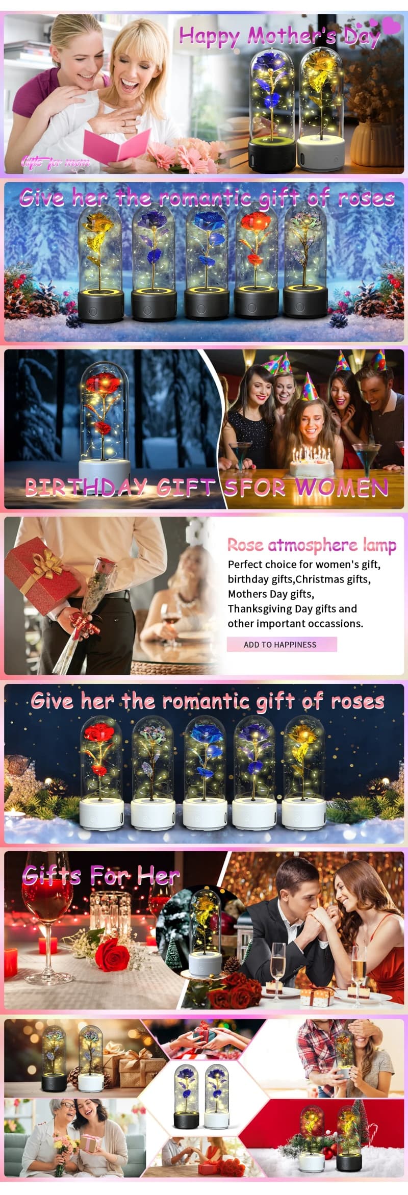 BloomBeats - Rose LED Bluetooth Speaker - view 2